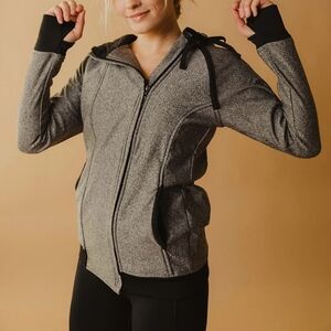 Albion Cascade Jacket sweater Heather Grey size medium